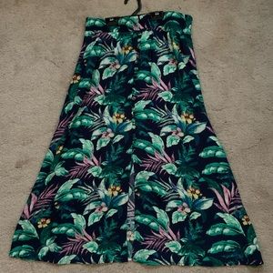 NWT! New lower price! Loft Beautiful Navy & Floral Skirt